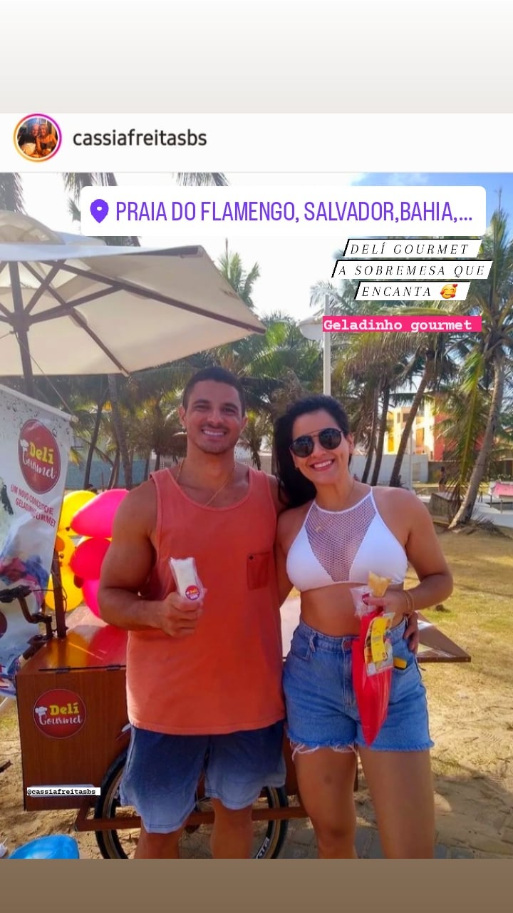 Clientes na Praia do Flamengo